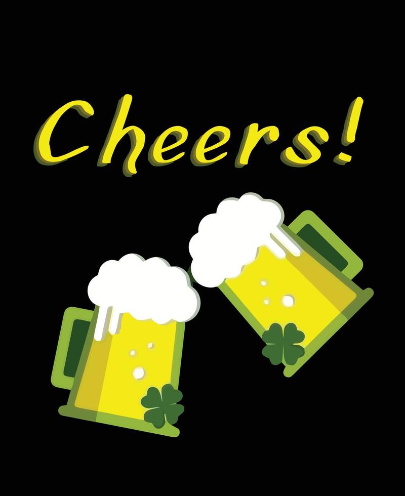 Cheers Beer mug vector