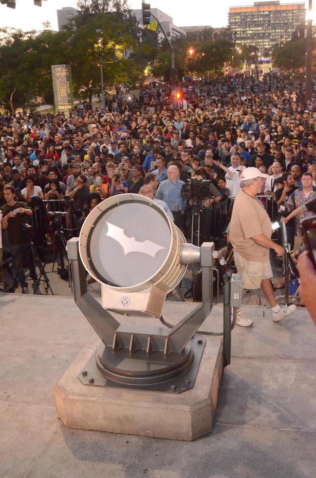 LOS ANGELES, JUN 15 - Atmosphere at the Bat Signal Lighting Ceremony to honor Adam West at the Los Angeles City Hall on June 15, 2017 in Los Angeles, CA photo