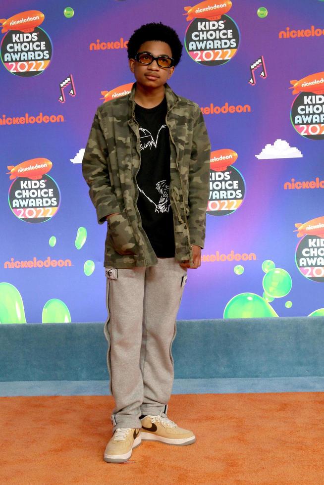 LOS ANGELES, APR 9 - Andre Robinson at the 2022 Kids Choice Awards at Barker Hanger on April 9, 2022 in Santa Monica, CA photo