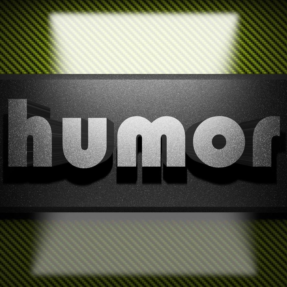 humor word of iron on carbon photo