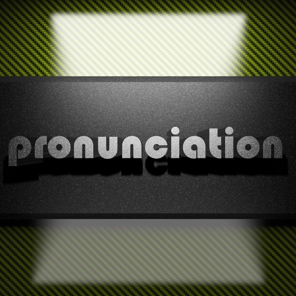 pronunciation word of iron on carbon photo