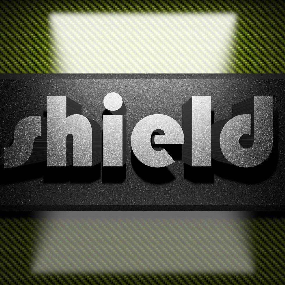 shield word of iron on carbon photo