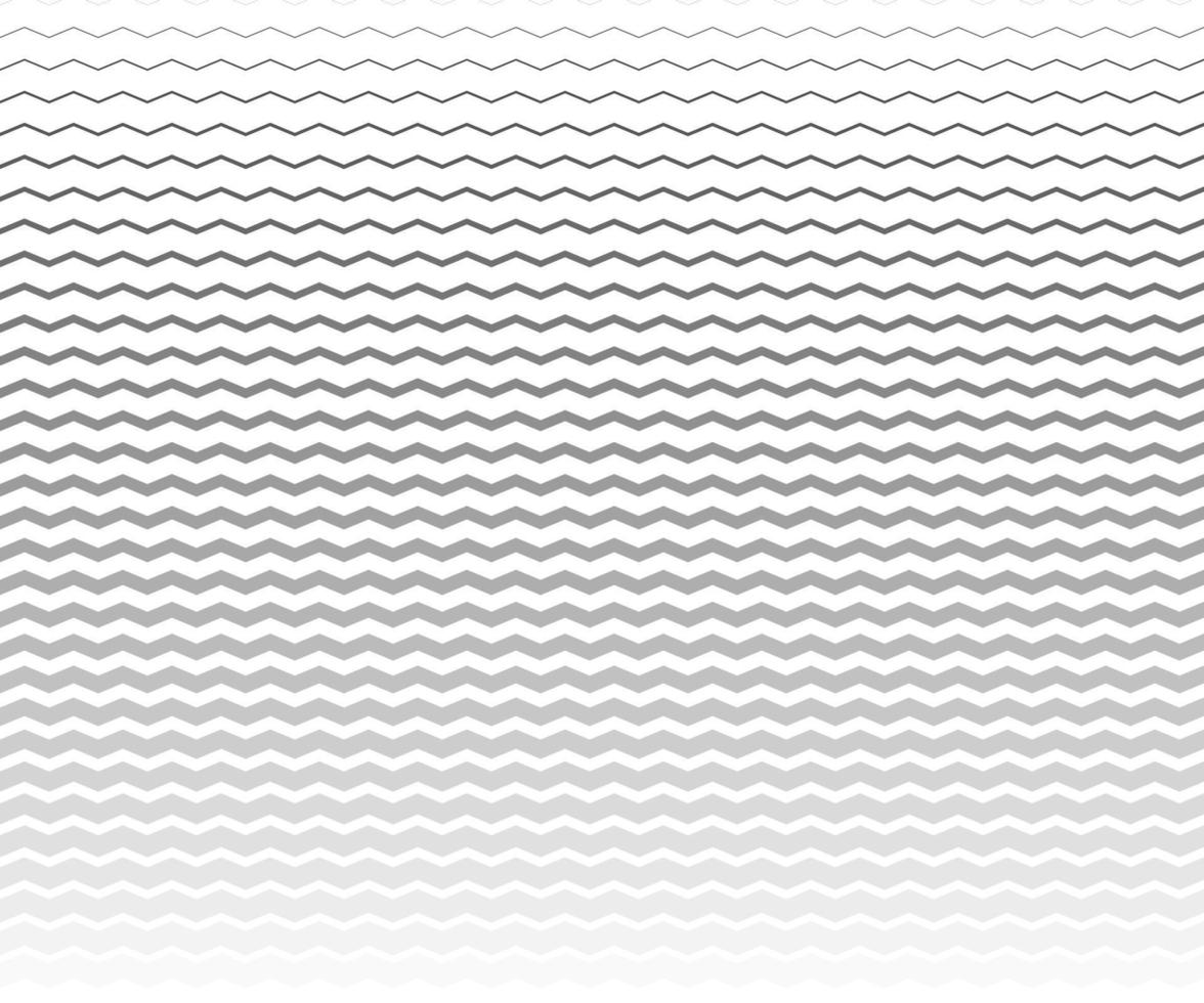 Wave, zigzag lines pattern. Black wavy line on white background. Texture vector - illustration