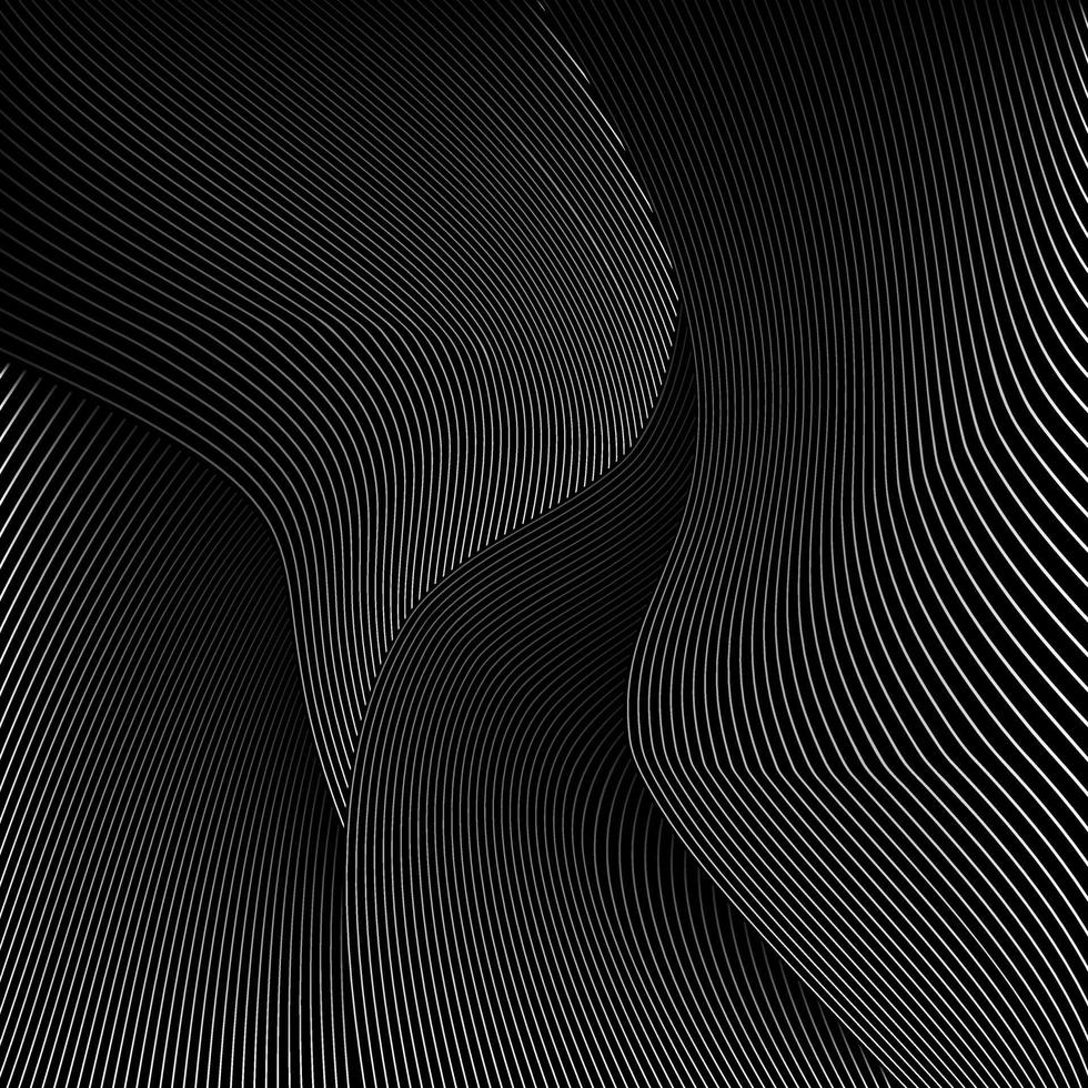 Abstract black background with diagonal striped lines. Striped texture - Vector illustration
