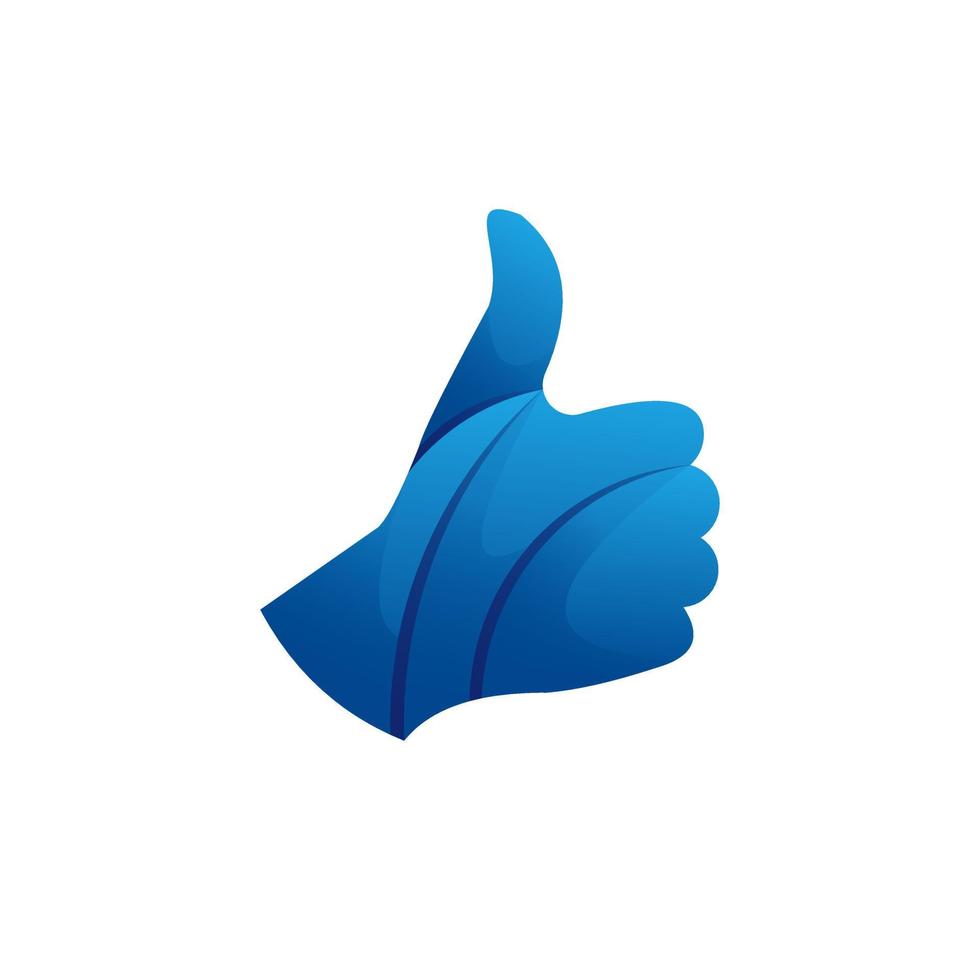 Like hand colorful gradient design vector
