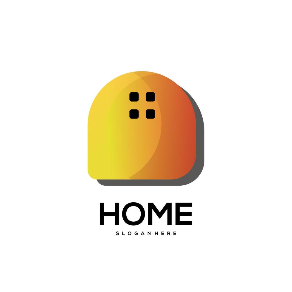 Home logo gradient colorful design vector