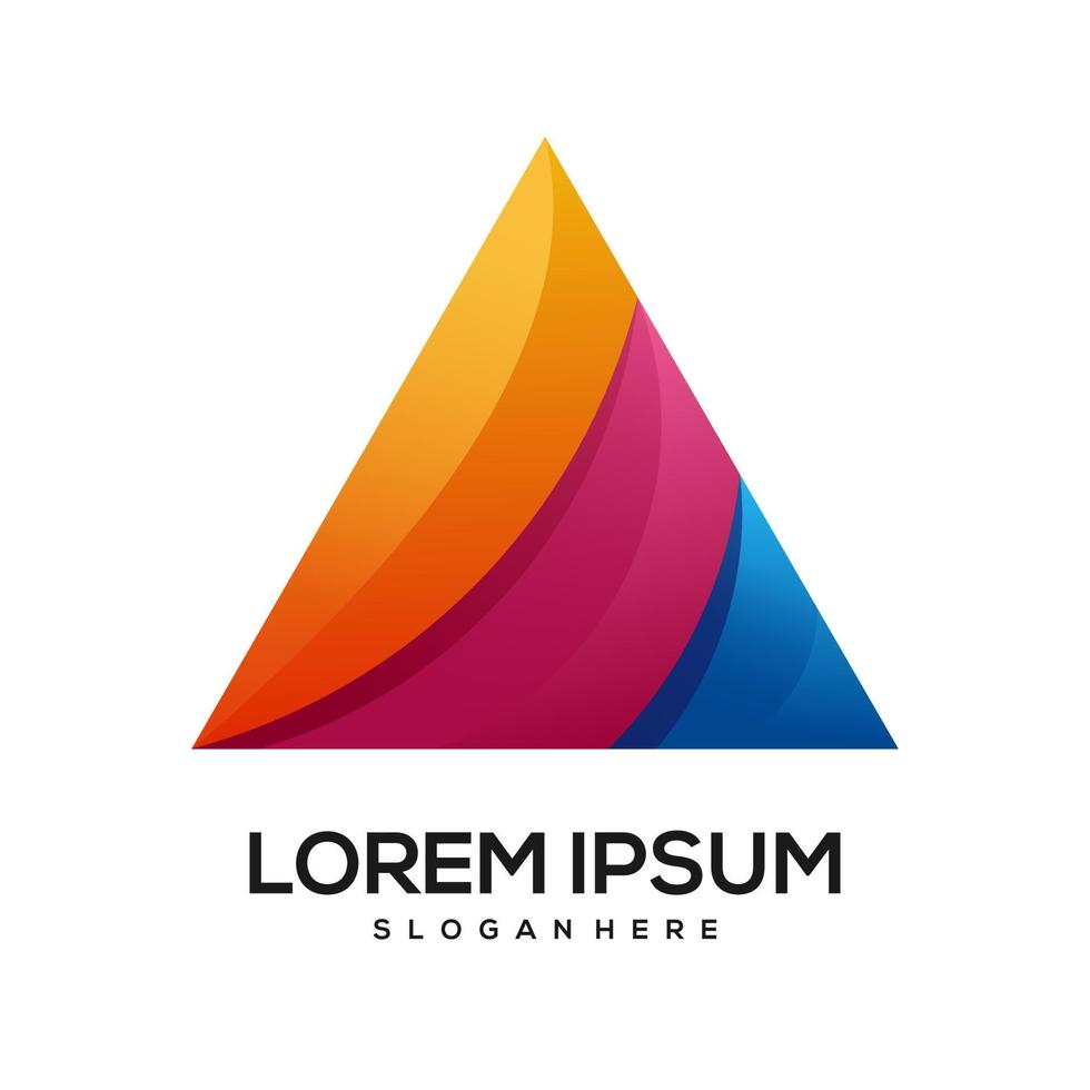 Logo real estate colorful gradient vector
