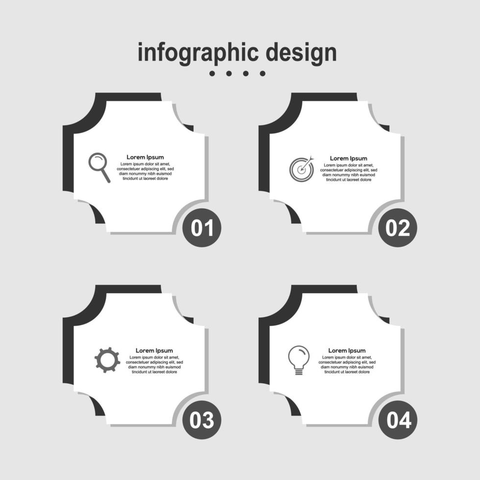 diseño infográfico diseño moderno negocios vector