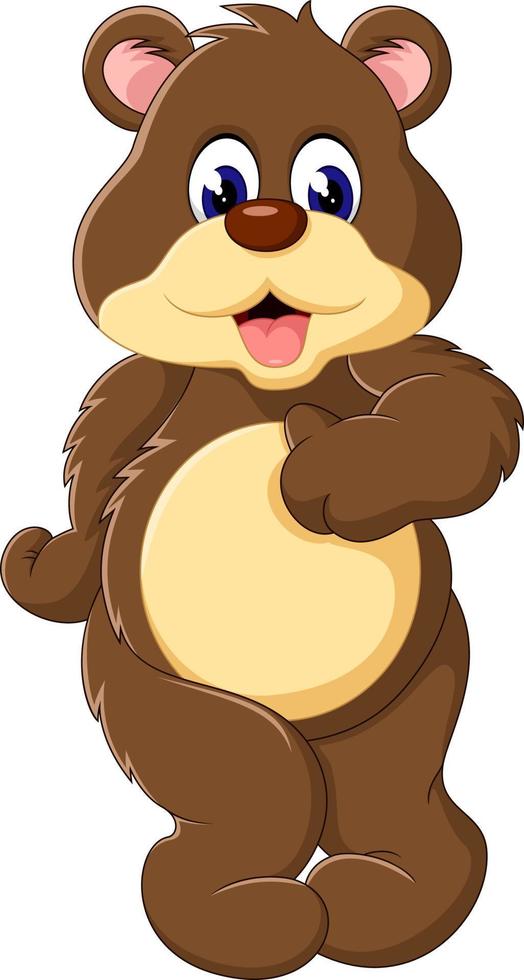 Cartoon teddy bear vector