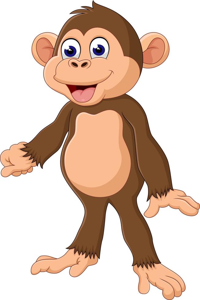 cute Cartoon monkey vector