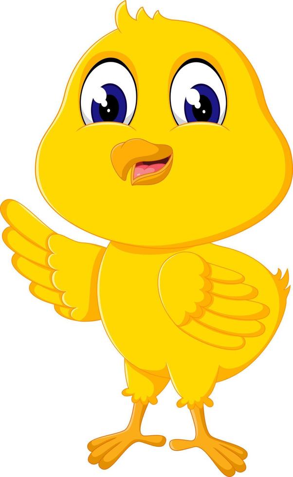 Cute chicken cartoon vector