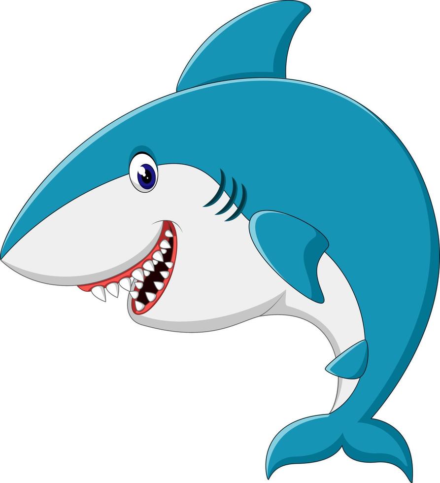 cute Shark cartoon 7578639 Vector Art at Vecteezy