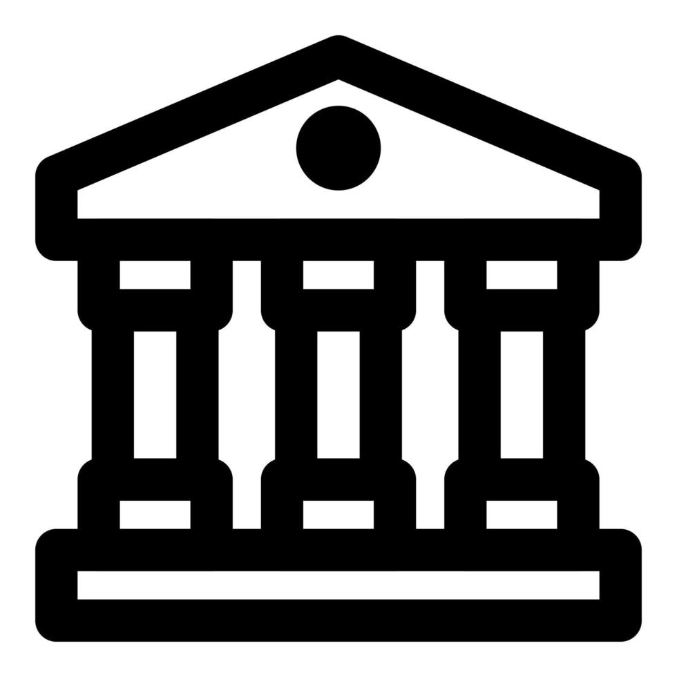courthouse icon ui vector