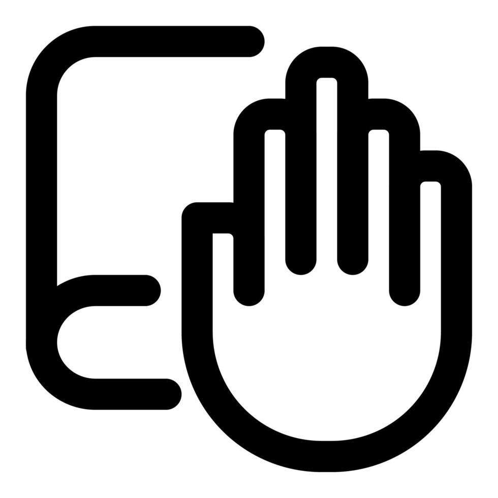 oath icon ui vector