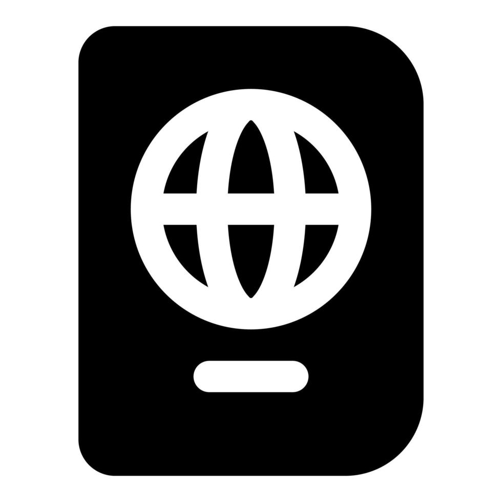 passport icon ui vector