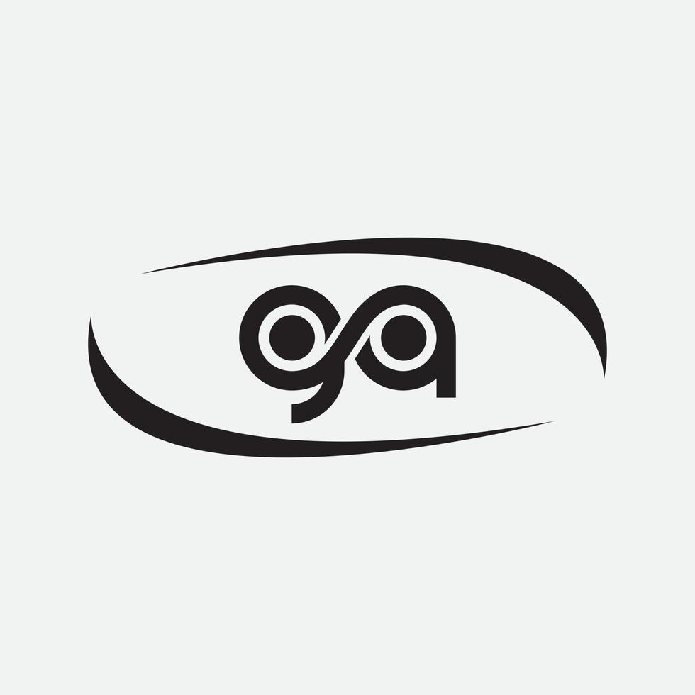 Ga initial letter vector logo icon