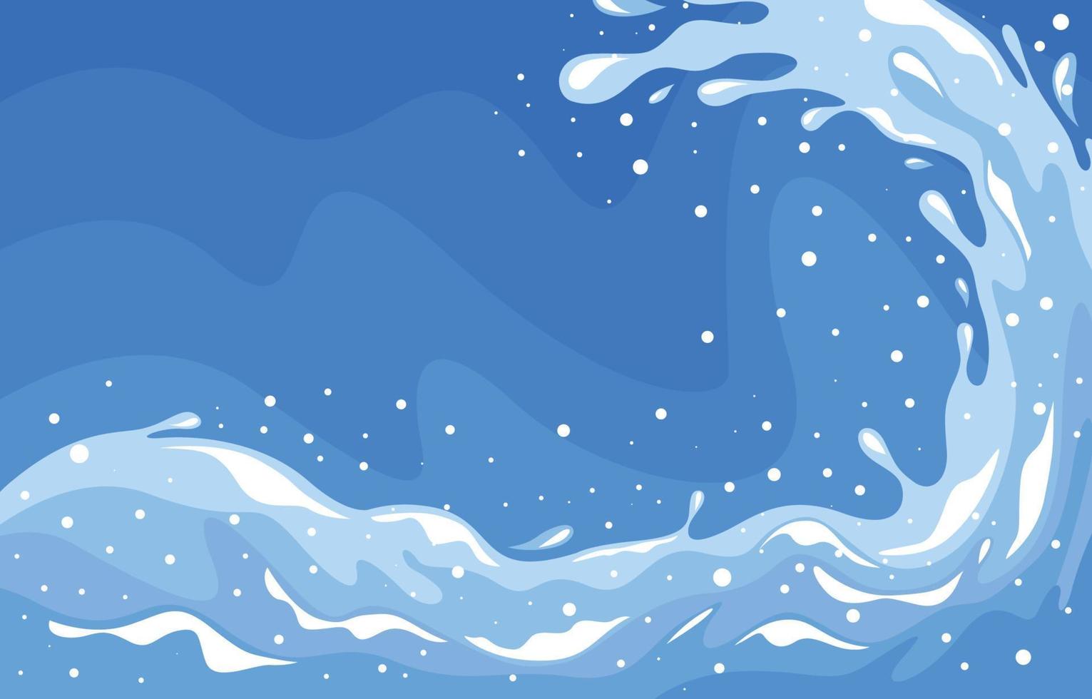 Water Splash Blue Color Background vector