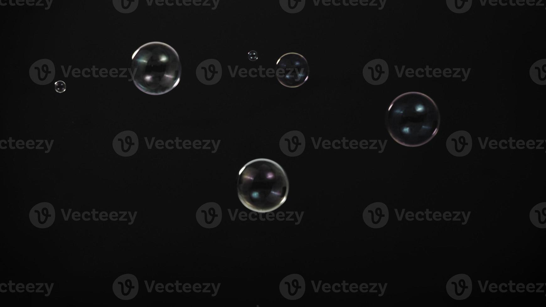 Soap bubble drop or Shampoo bubbles floating like flying in the air photo