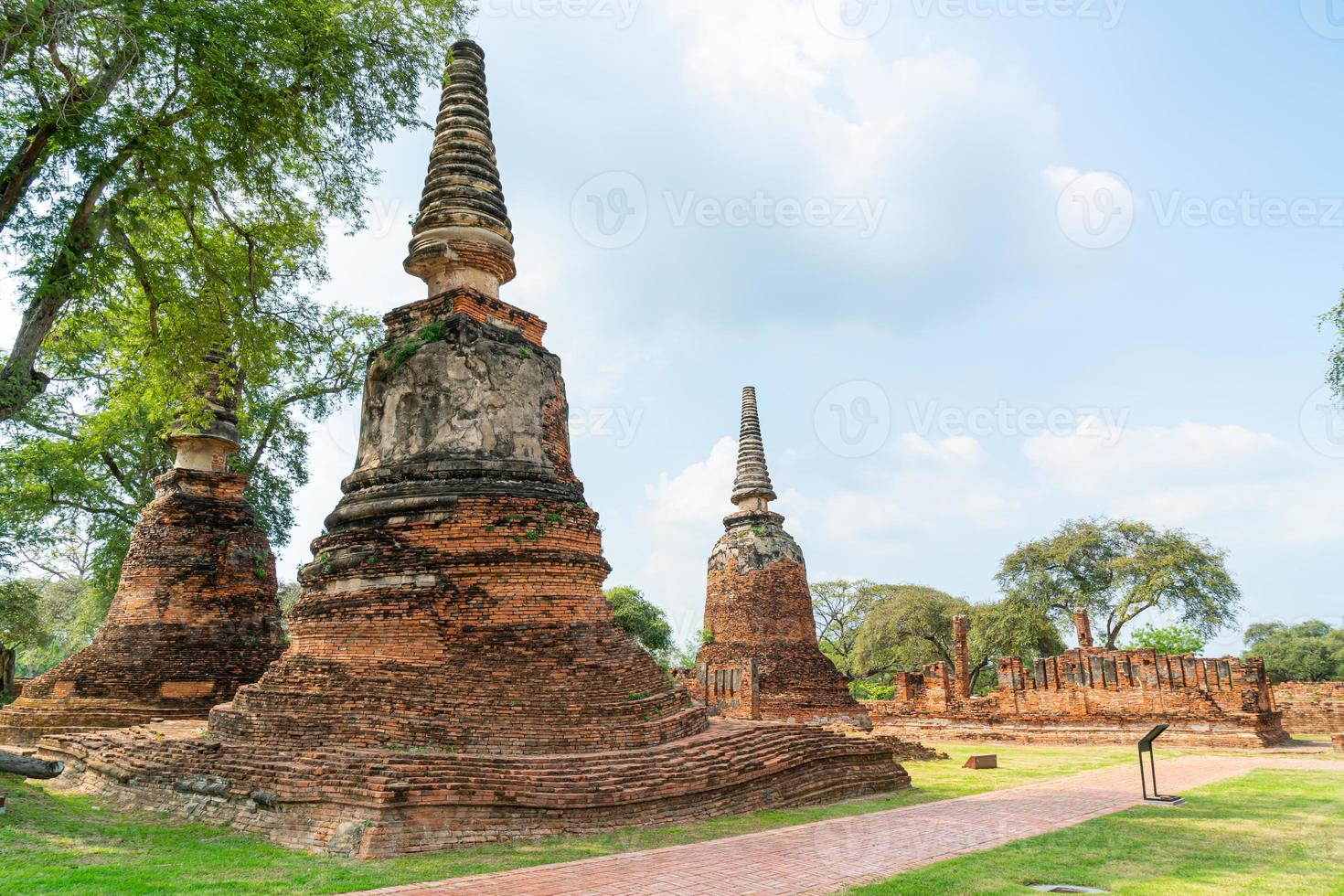 Wat Phra Sri Sanphet Temple in the precinct of Sukhothai Historical Park, a UNESCO World Heritage Site in Thailand photo