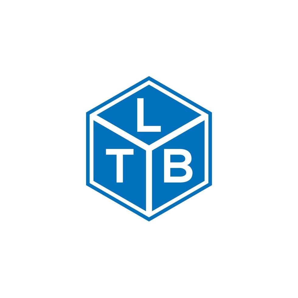 LTB letter logo design on black background. LTB creative initials letter logo concept. LTB letter design. vector