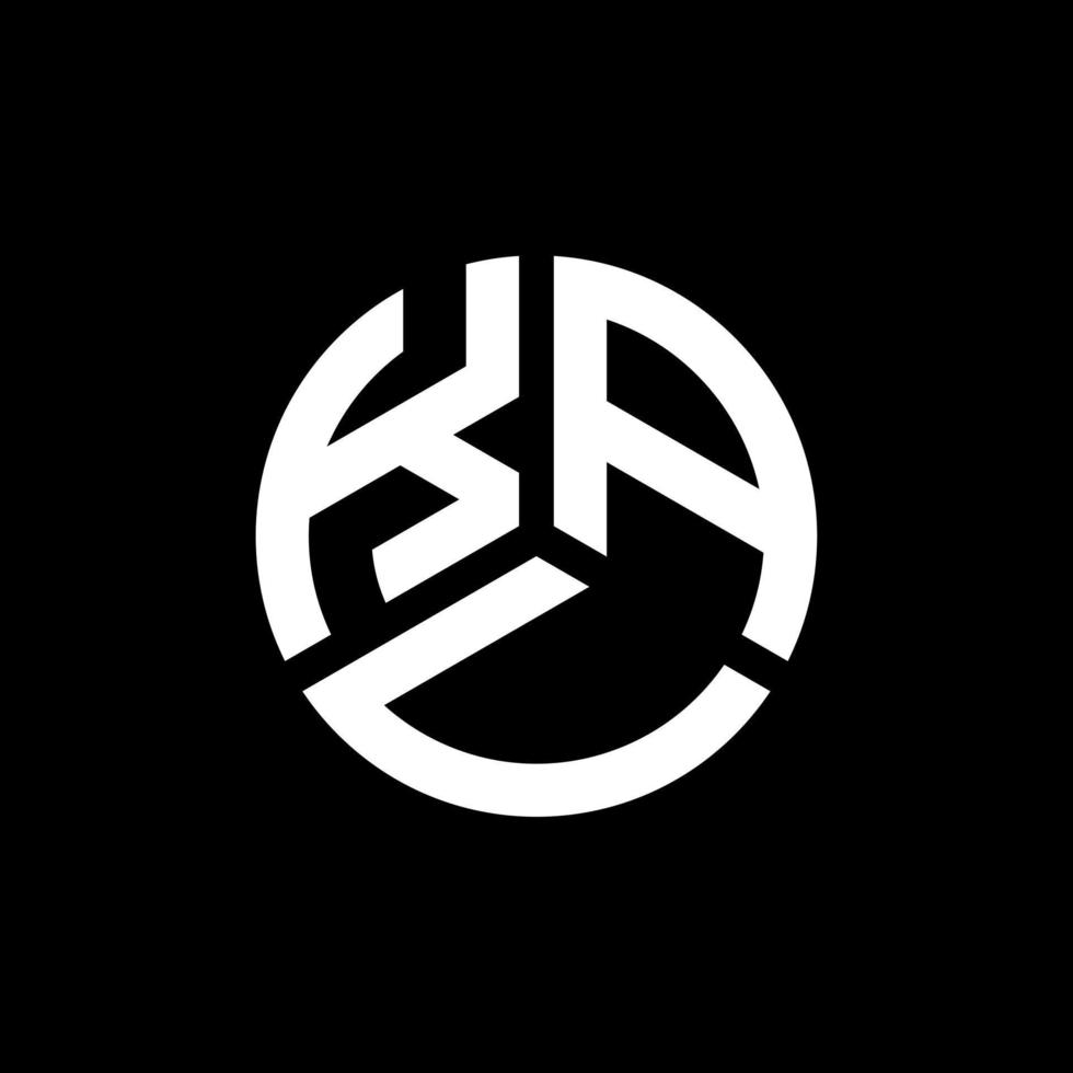diseño del logotipo de la letra kau sobre fondo negro. concepto de logotipo de letra de iniciales creativas kau. diseño de letras kau. vector