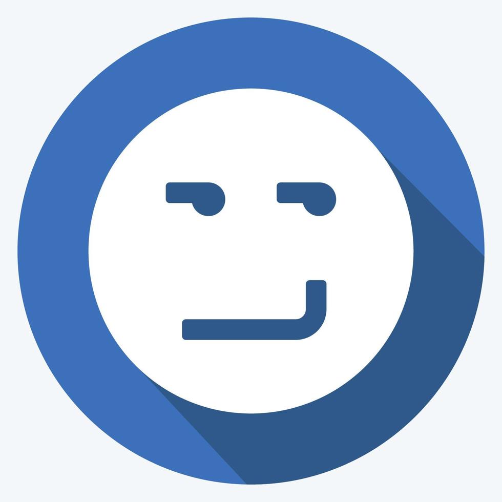 icono emoticono sonriendo adecuado para símbolo de emoticono vector