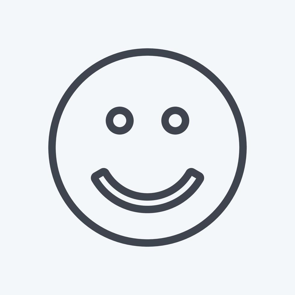 Icon Emoticon Smile suitable for Emoticon symbol vector