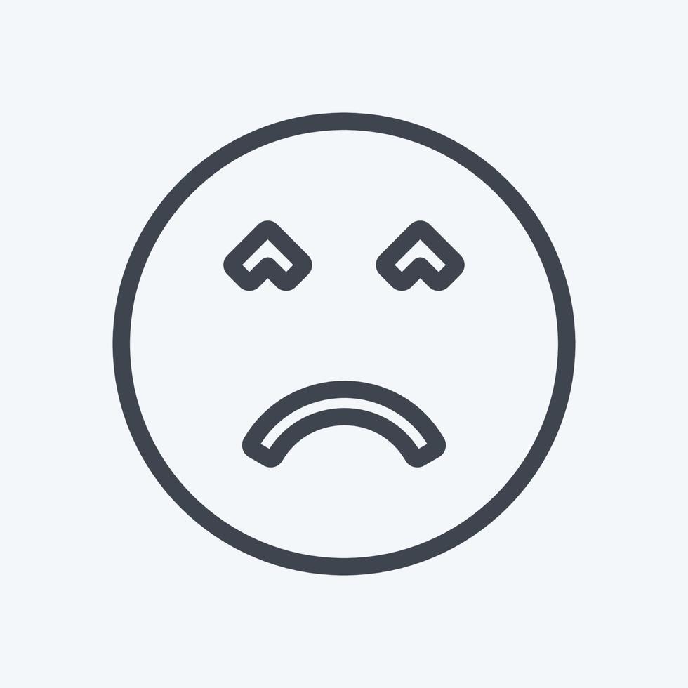 Icon Emoticon Angry Face suitable for Emoticon symbol vector