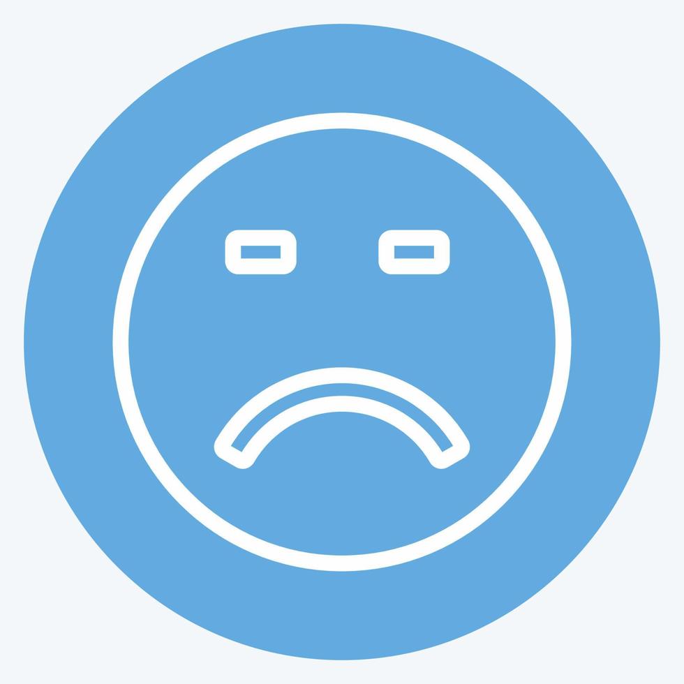 Icon Emoticon Loser suitable for Emoticon symbol . vector