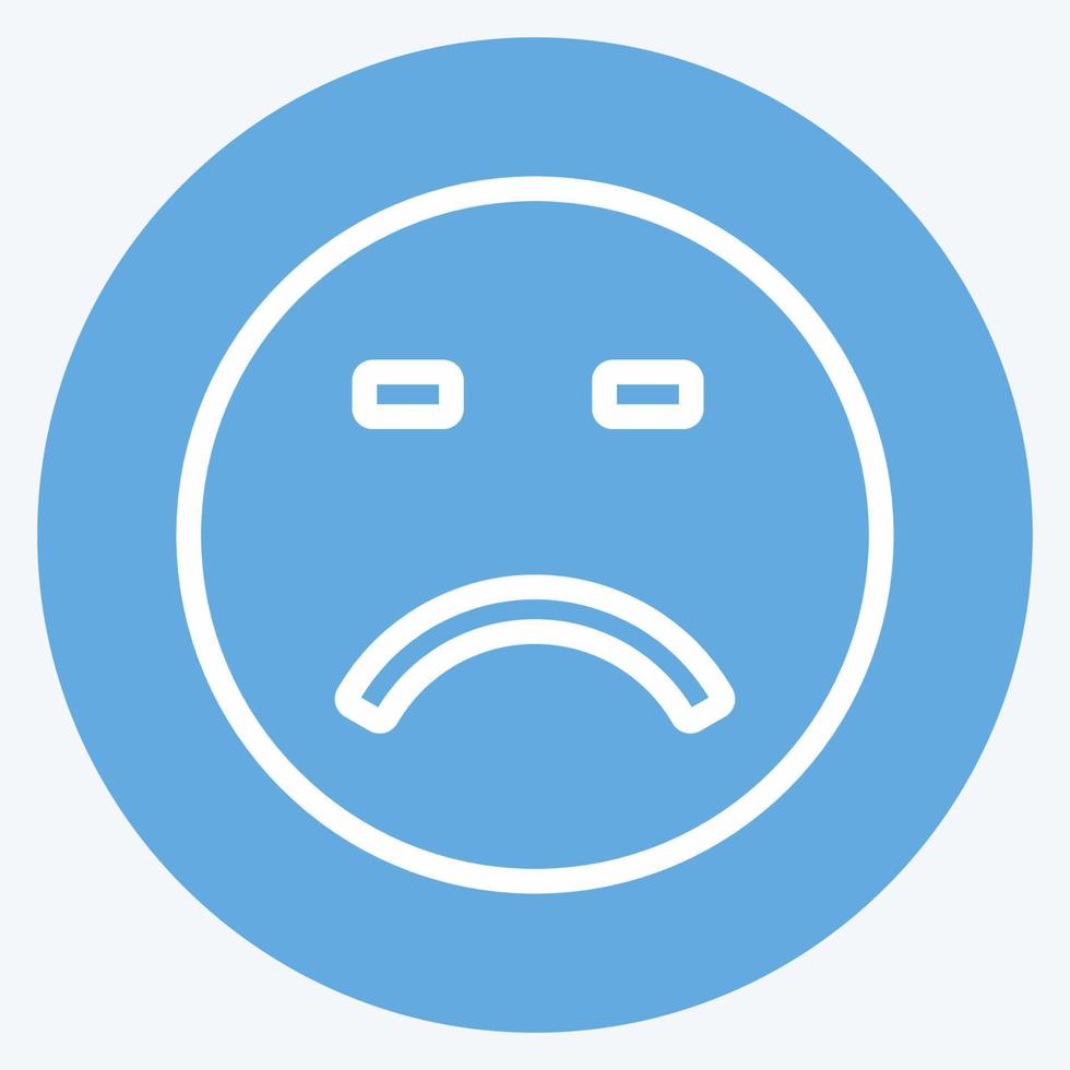 Icon Emoticon Loser suitable for Emoticon symbol . vector