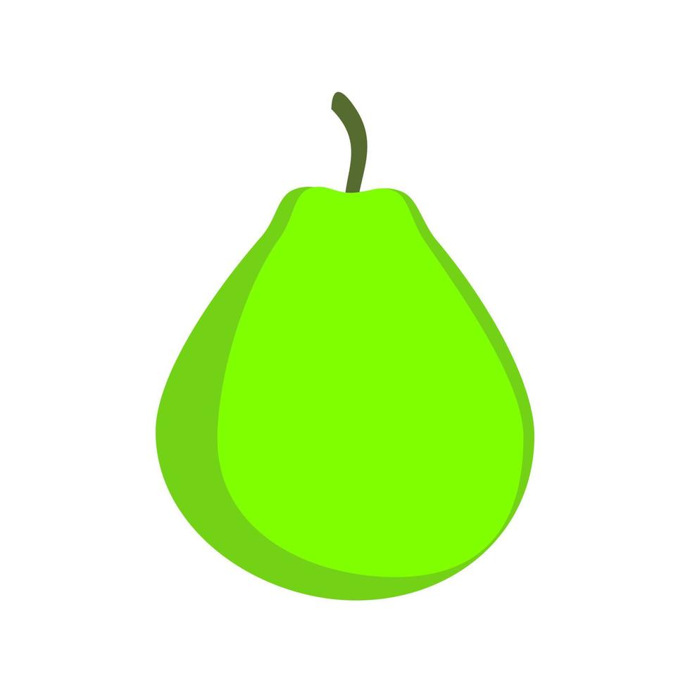 guayaba, fruta entera. aislado sobre fondo blanco. vector