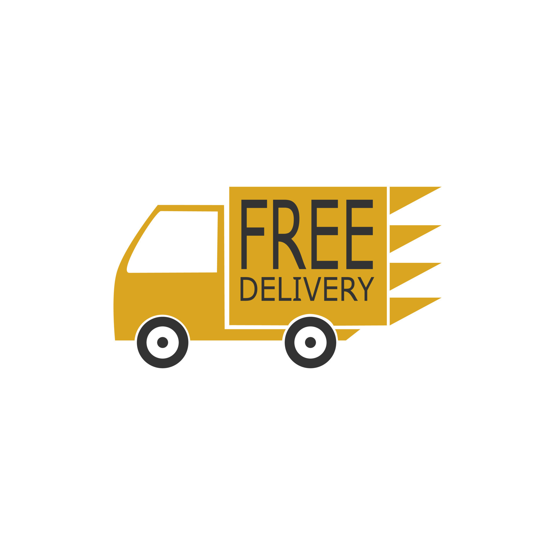 Delivery Icon isolated on white background. Fast Delivery Icon