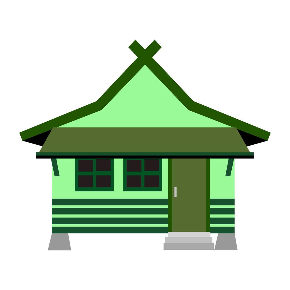 Sunda traditional  house illustration vector  from west java indonesian.