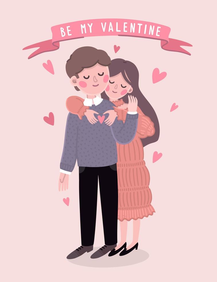 Cute lovers 3 vector