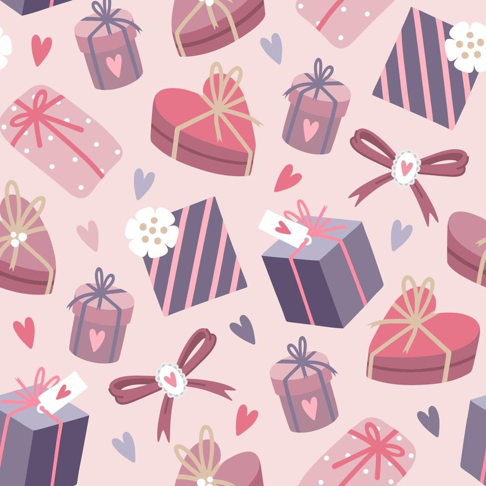 Presents romantic pattern vector