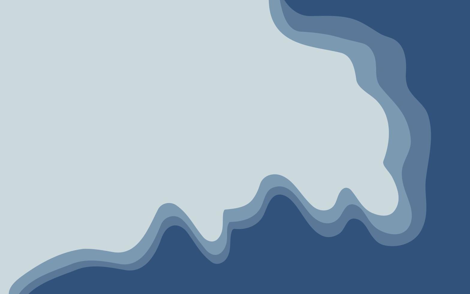 abstract swirl wave blue background vector