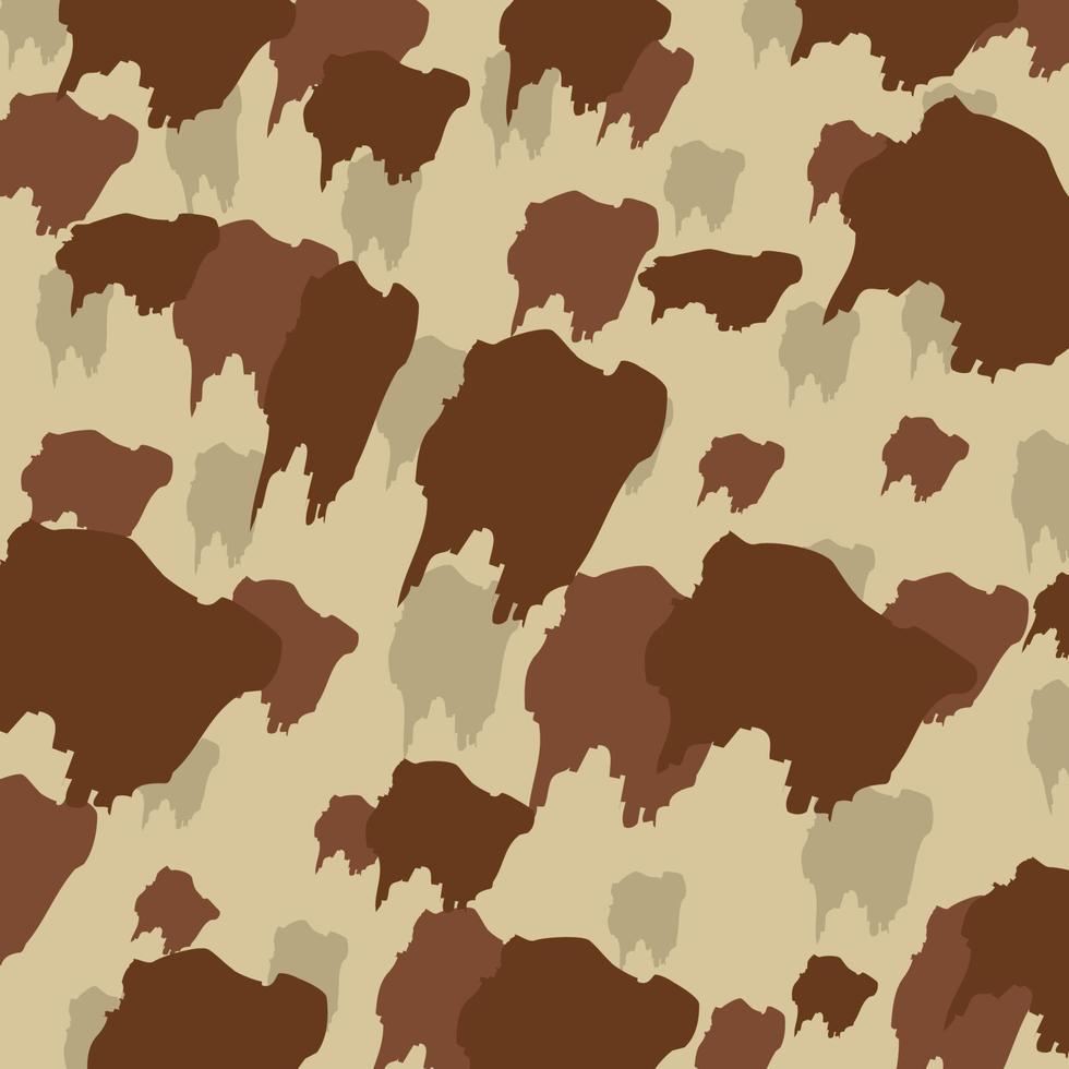 abstract art brown desert camouflage pattern army background vector