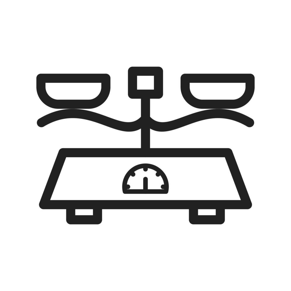 Measuring Scale Line Icon vector
