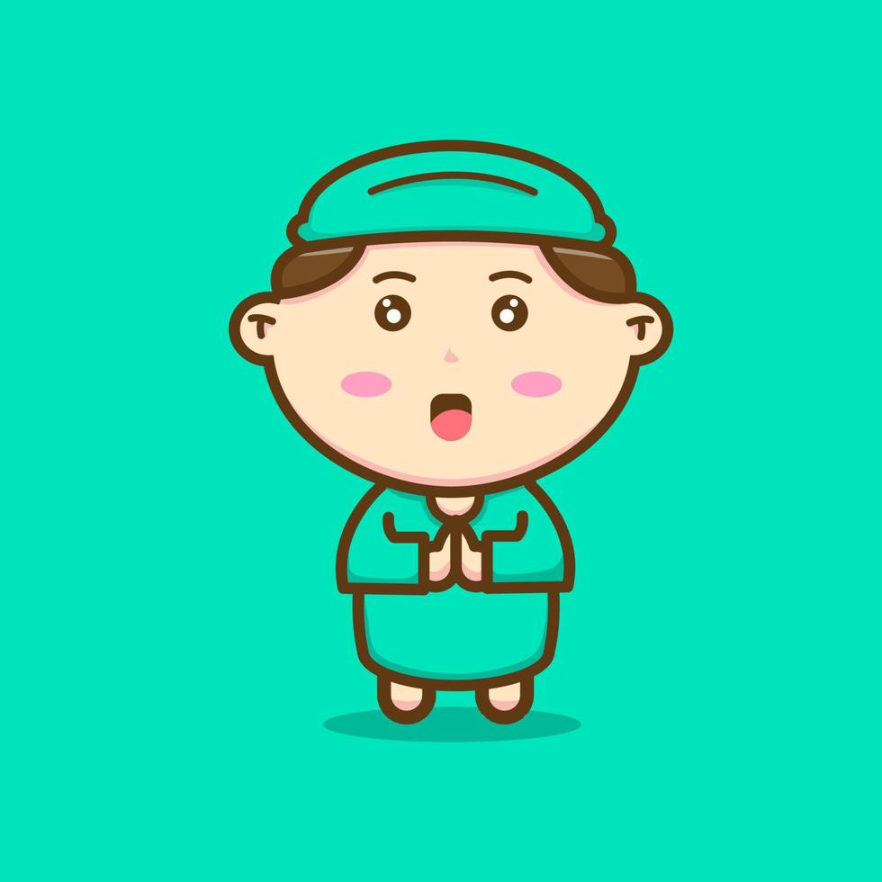 Muslim Boy character vector