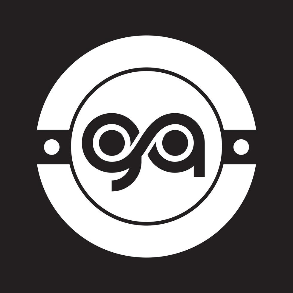 Ga initial letter vector logo icon