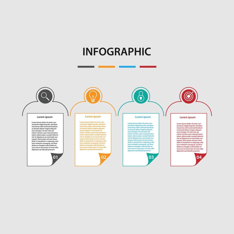 diseñar infografía para negocios. ilustración vectorial vector