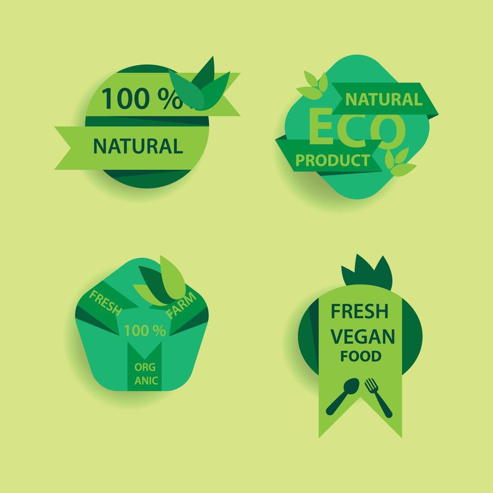 Set logo template natural concept. Vector illustration