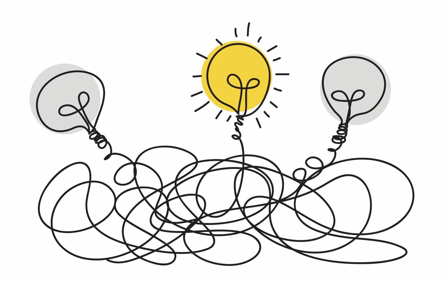 Light bulb idea concept vector