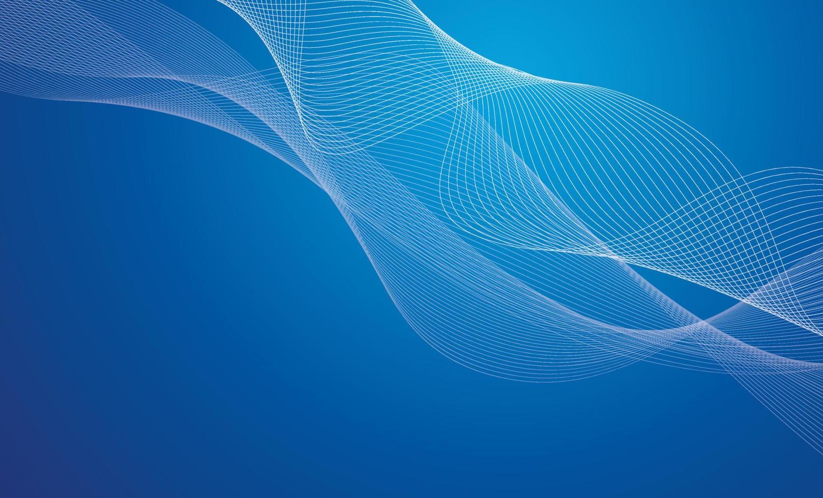 abstract blue wave background. vector