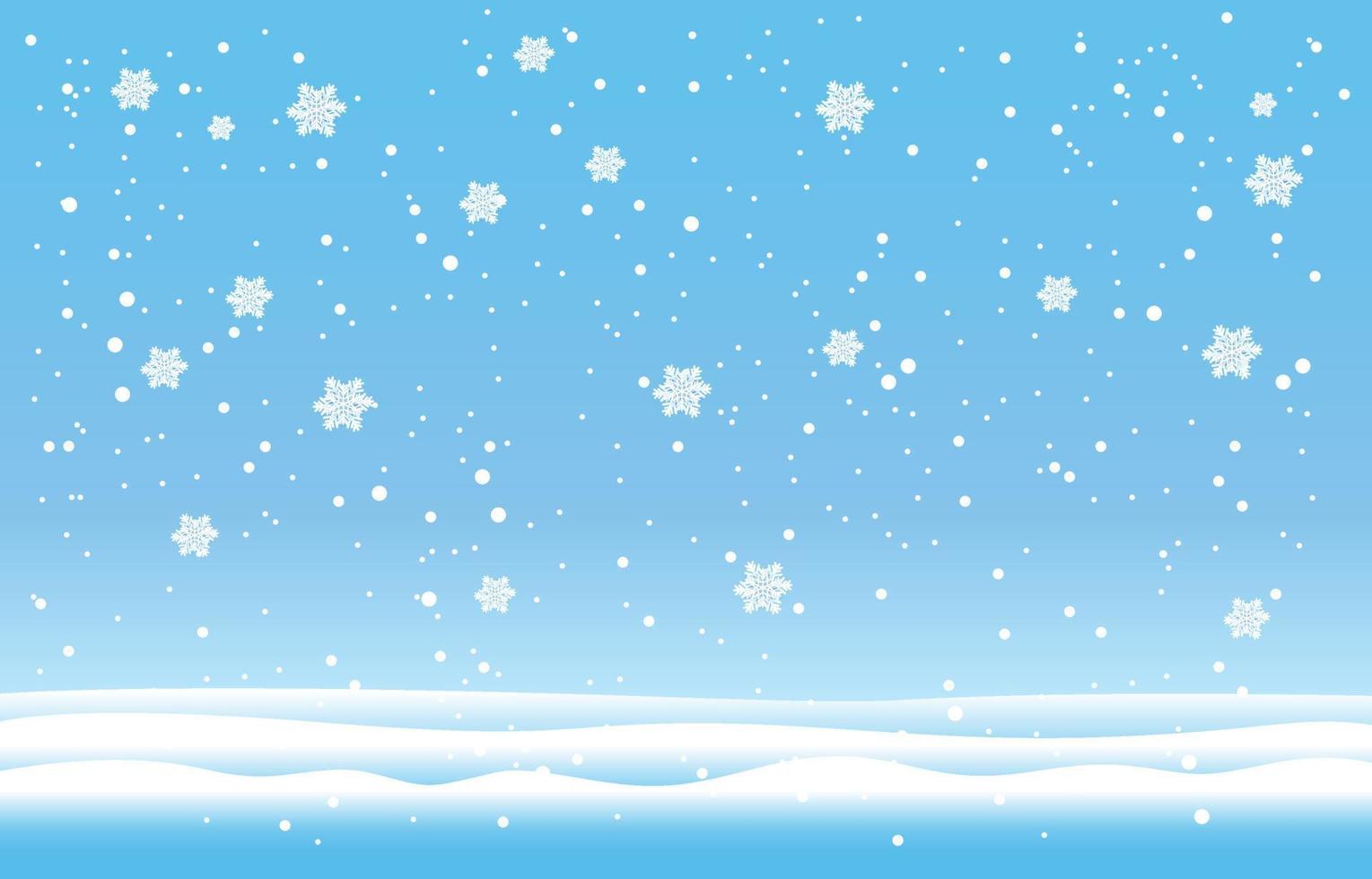 Snowflakes and Winter background, Winter landscape,vector design vector