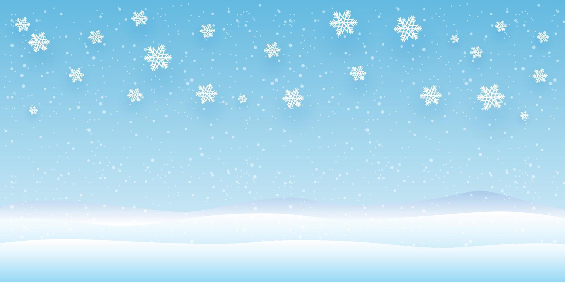 Snowflakes and Winter background, christmas posters, Winter landscape,vector design vector