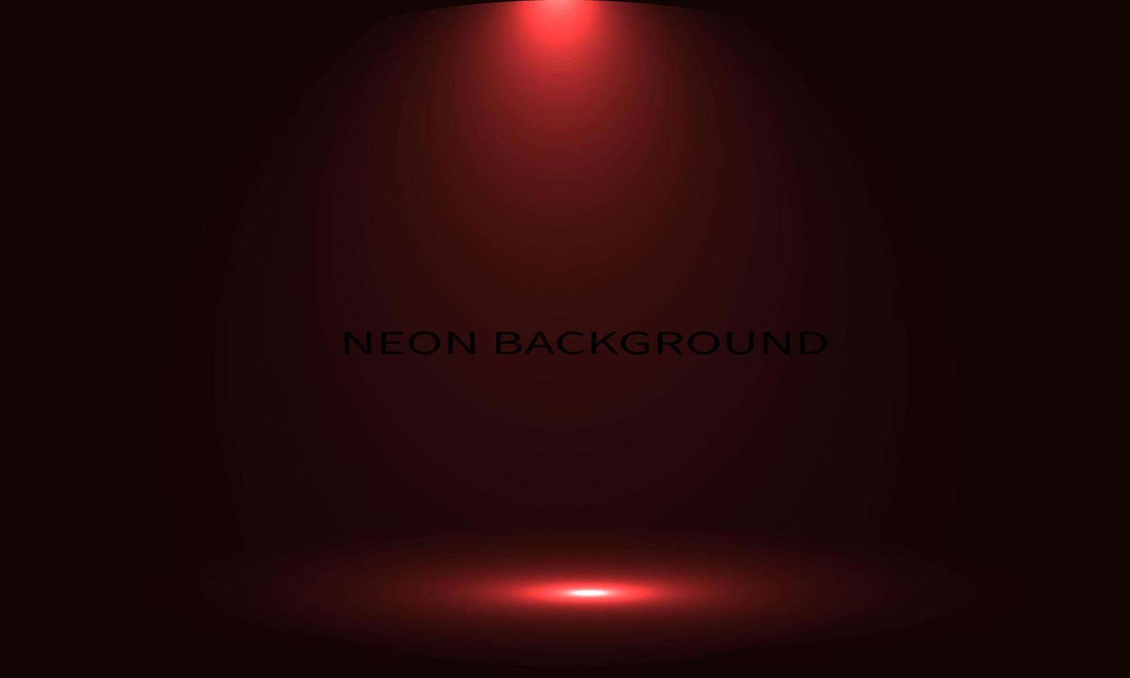 neon light from above in elegant red color vector