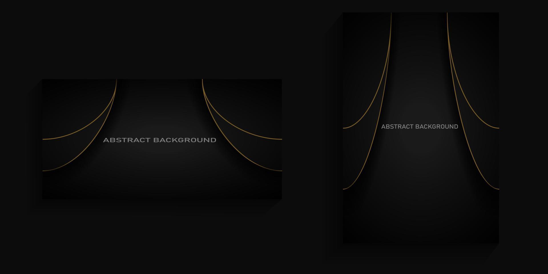premium background with gold lines on the right and left along with shadows for covers, banners, posters, billboards vector