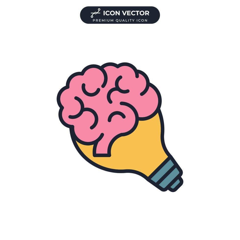 plantilla de símbolo de icono de idea para ilustración de vector de logotipo de colección de diseño gráfico y web