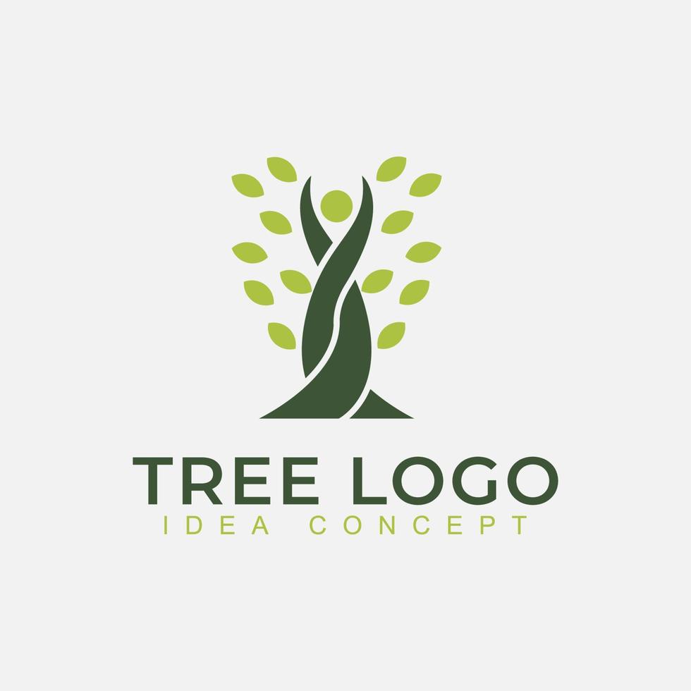 Nature trees logo design vector illustration. Tree vector icon